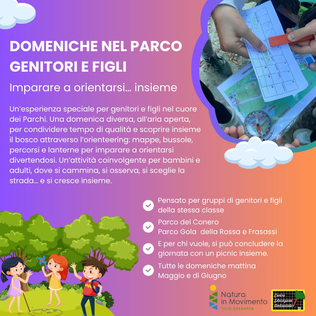 Domeniche nel Parco – Orienteering per Genitori e Figli